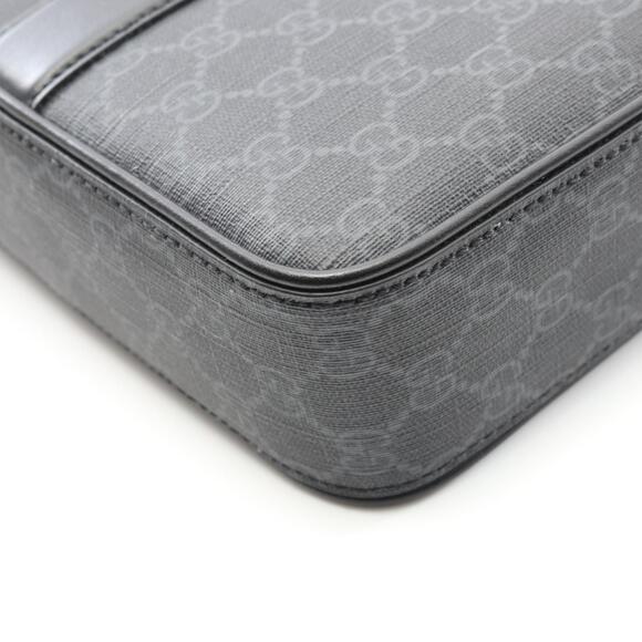 Gucci GG Supreme Tote Bag Canvas Leather Black - Picture 4 of 4